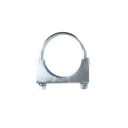 Heavy-Duty Silver U-Bolt Exhaust Clamps - Suitable for Expanded Pipes, Available in Sizes from 1 Inch to 6 Inches