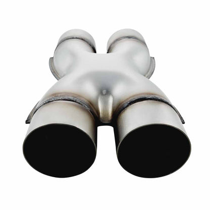 Stainless Steel Exhaust X-Pipe (Kiss Crossover) Pressed 3 Inch 76mm