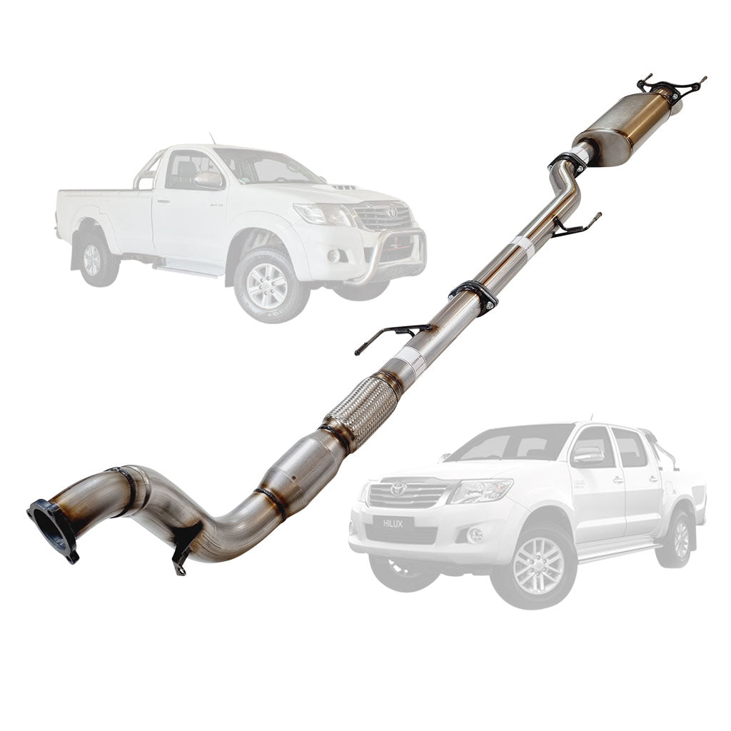 Toyota Hilux N70 3L D4D 05-15 3 Inch Turbo Back Exhaust