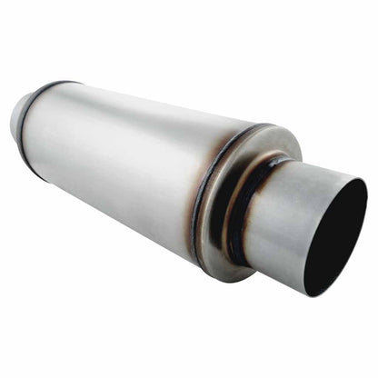 6" Round Centre/Centre Configurations Mufflers | Stainless 409 | Select Your Size Length and Internal Options