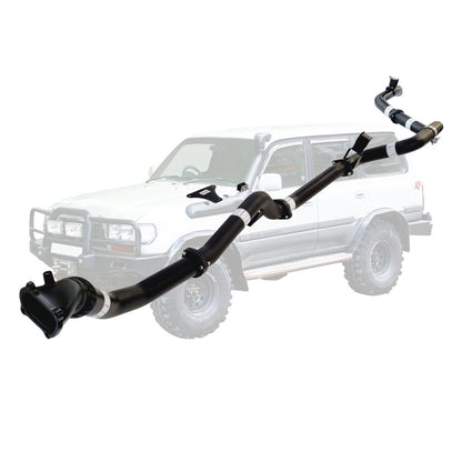 Toyota Landcruiser 80 Series 4.2L 1HD 3 Inch Turbo Back Exhaust with Cast Dump Pipe 1990 - 1998