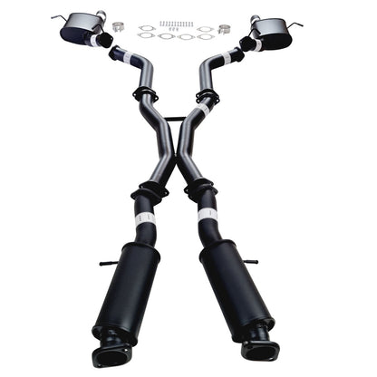 Twin 3" Cat Back Exhaust For SRT Jeep Grand Cherokee 2012-21 OE Tips