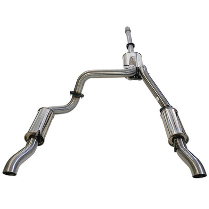 Chevrolet Silverado 1500 LTZ Crew Cab Ute 6.2L V8 3" Twin Stainless Catback Exhaust With Mufflers