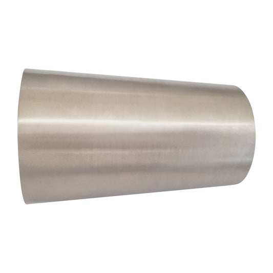 2 to 2.5" Cone Reducer 304 Brushed Stainless 4" (101mm) Long 1.5mm Thickness