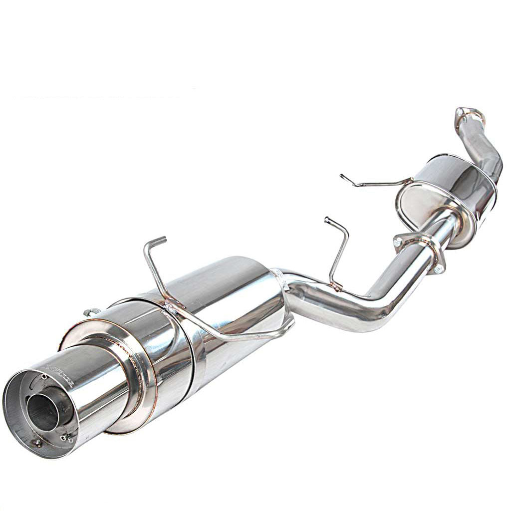 Nissan 180SX S13 XFORCE 3 Inch Full Exhaust With Angle-Out Cannon - Raw 409