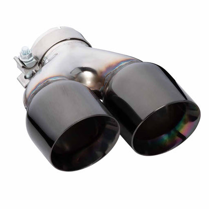 Exhaust Tip Y-Piece Inner Cone 3 Inch In - Dual 4 Inch Out 9" Long LHS 304SS