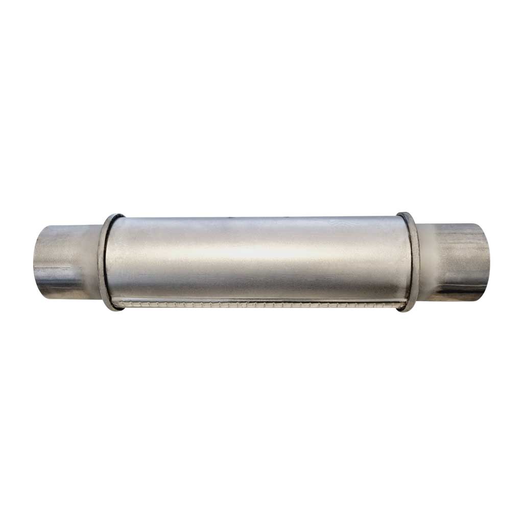 4" Round Centre/Centre Configurations Universal Mufflers | Aluminised | Select Your Size Length and Internal Options