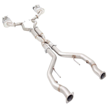 Holden Commodore VE VF Sedan XFORCE Twin 3 Inch Catback Exhaust - Polished SS