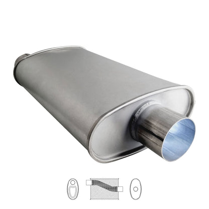 10" x 4" Offset/Centre Configurations Mufflers | Aluminised | Select Your Size Length and Internal Options