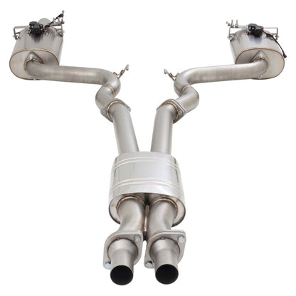 XFORCE Twin 3" Catback Exhaust Stainless Ford Mustang GT 5L V8 Varex Rear Muff