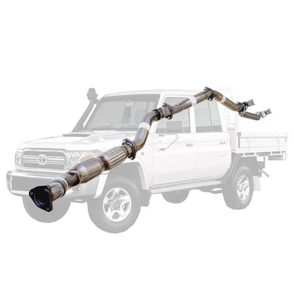 Toyota Landcruiser 79 Series VDJ79R V8 D Cab Ute 3 Inch Turbo Back Exhaust