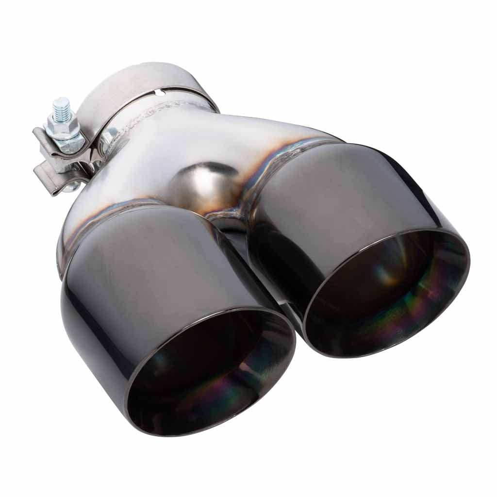 Exhaust Tip Y-Piece Inner Cone 3 Inch In - Dual 4 Inch Out 9" Long RHS 304SS