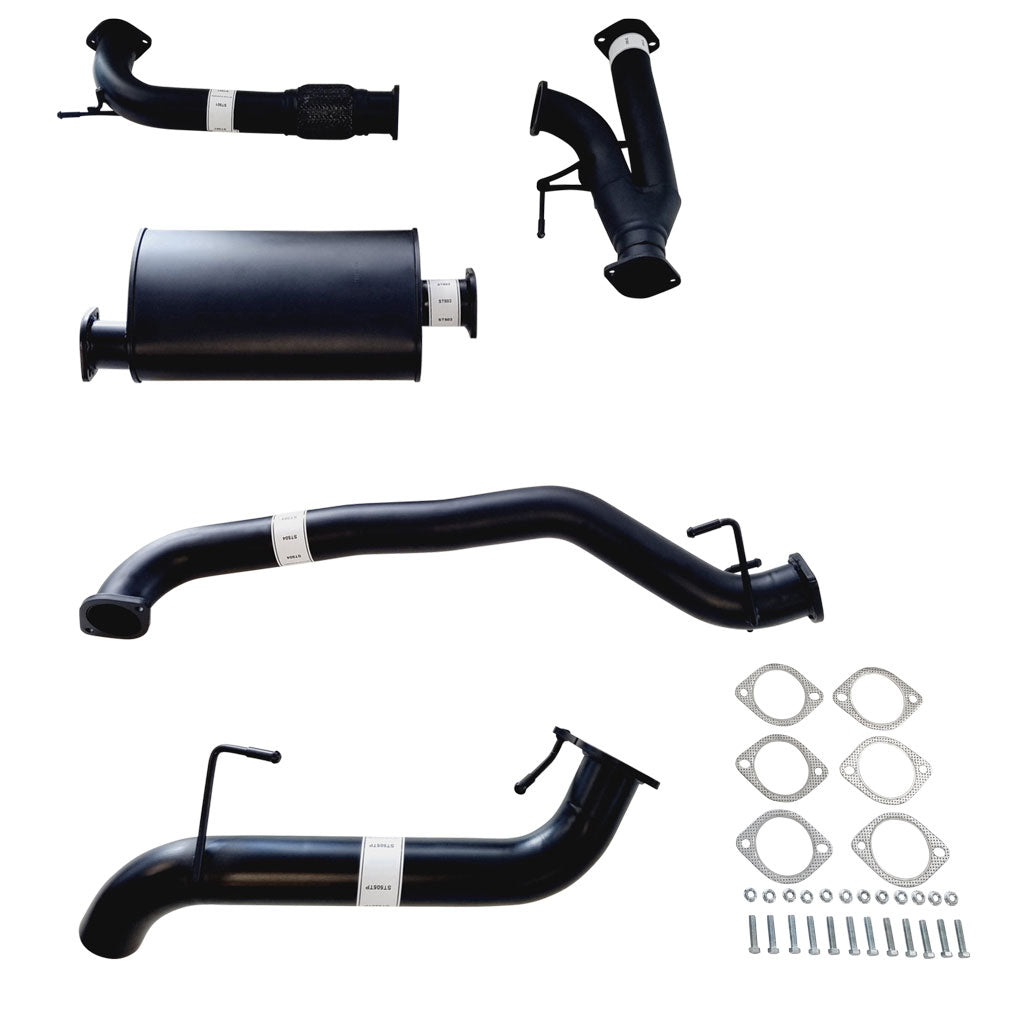 Nissan Y62 Patrol 3 Inch Cat Back Exhaust with Center Muffler and Straight Tail