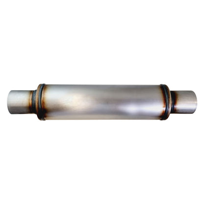 4" Round Centre/Centre Configurations Mufflers | Stainless 409 | Select Your Size Length and Internal Options