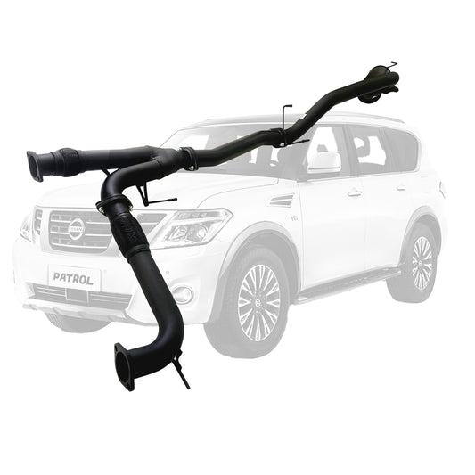 Nissan Y62 Patrol 8cyl 5.6L V8 3 Inch Exhaust With Centre Pipe And Rear Muffler