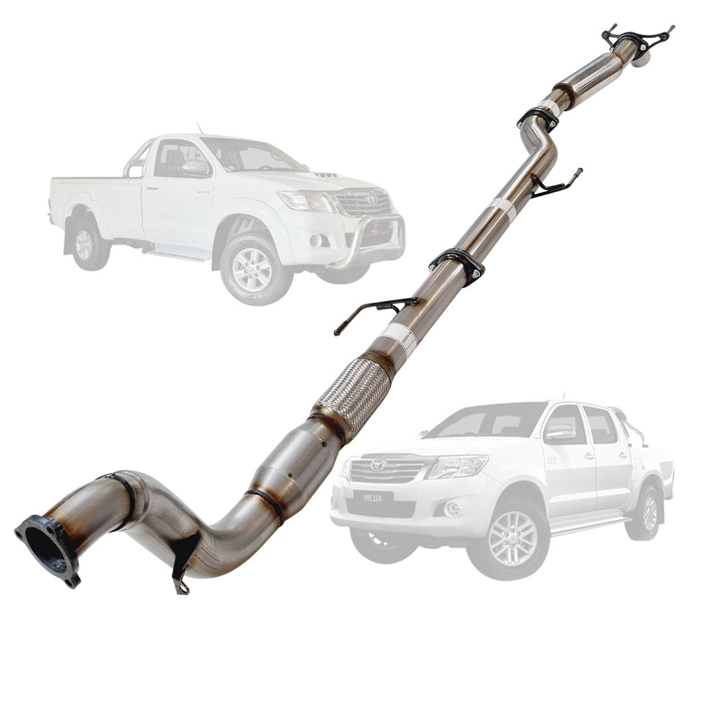 Toyota Hilux N70 3L D4D 05-15 3 Inch Turbo Back Exhaust