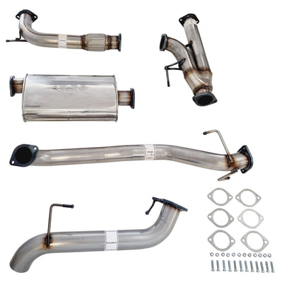 Nissan Y62 Patrol 3 Inch Stainless Steel Exhaust with Center Muffler and Straight Tail