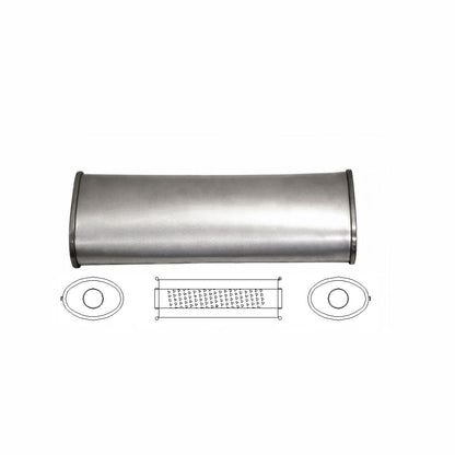 5" x 3" Centre/Centre Configurations Mufflers | Aluminised | Select Your Size Length and Internal Options