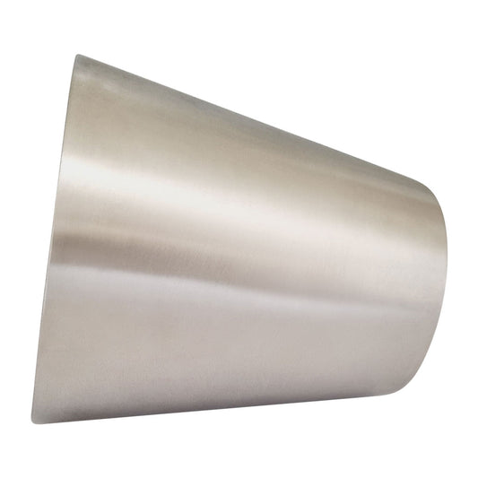 2.5 to 4" Cone Reducer 304 Brushed Stainless 4" (101mm) Long 1.5mm Thickness