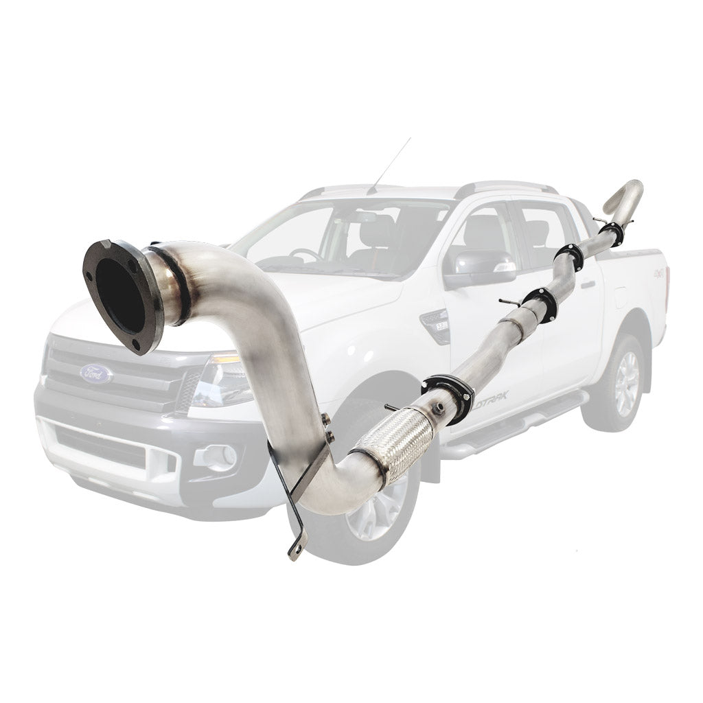Ford Ranger PX 2011-2016 3.2L 3.5 Inch Turbo Back Stainless Exhaust System