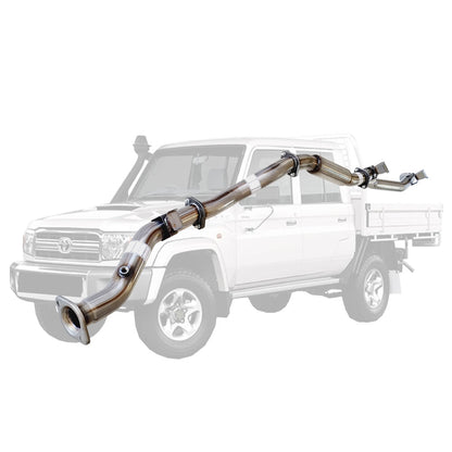 Toyota Landcruiser 79 Series VDJ79R V8 Ute MY17 3 Inch DPF Back Exhaust