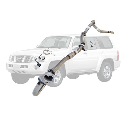 Nissan Patrol Y61 GU TD42 Wagon 3 Inch Turbo Back Exhaust with Stainless Cast Dump Pipe