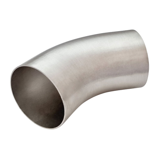 UltiBend Mandrel Bend 3 Inch (76.2mm OD) 45 Degree 304 Brushed Stainless