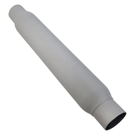 Hotdog Muffler Chambered 2.5" In And Out And 18" Long With Fiberglass Packing