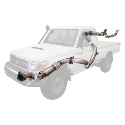 Toyota Landcruiser 79 Series VDJ79R V8 S Cab Ute 3 Inch Turbo Back Exhaust