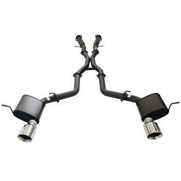 Twin 3 Inch Cat Back Exhaust With Centre Hotdogs For SRT Jeep Grand Cherokee 2012 to 2021 SS Tips