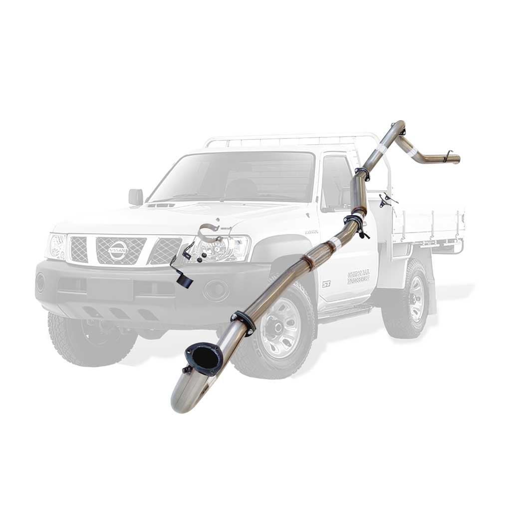 Nissan Patrol Y61 GU 4.2L TD42 Ute 3 Inch Dump Pipe Back Exhaust 1996 - 2006