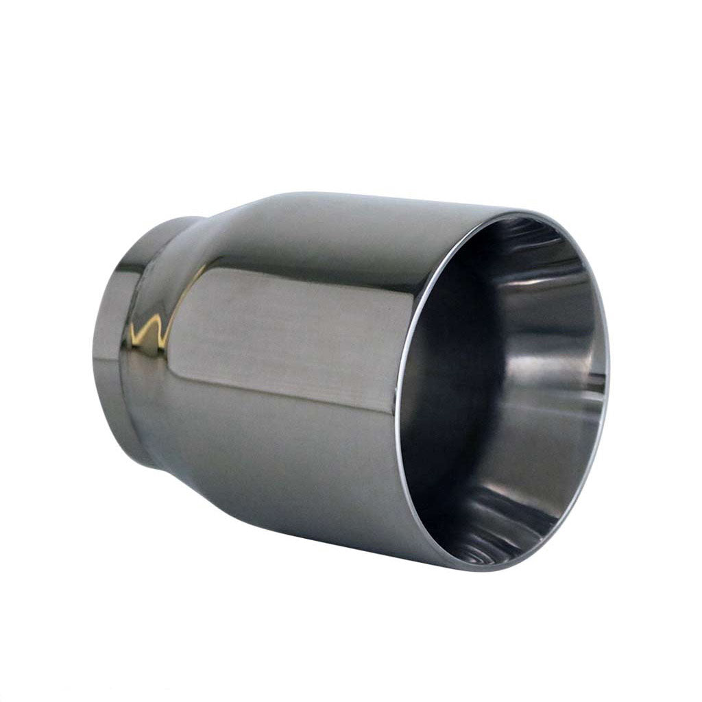 Exhaust Tip Straight Cut Inner Cone 3" In 4.5" Out 5" Long 304 Stainless