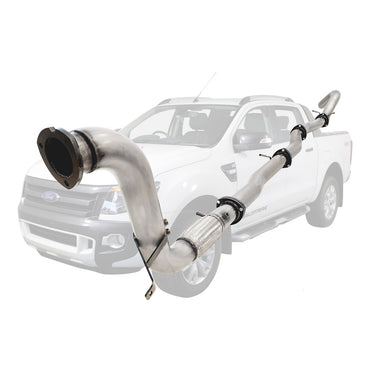 Ford Ranger PX 2011-2016 3.2L 3.5 Inch Turbo Back Stainless Exhaust System
